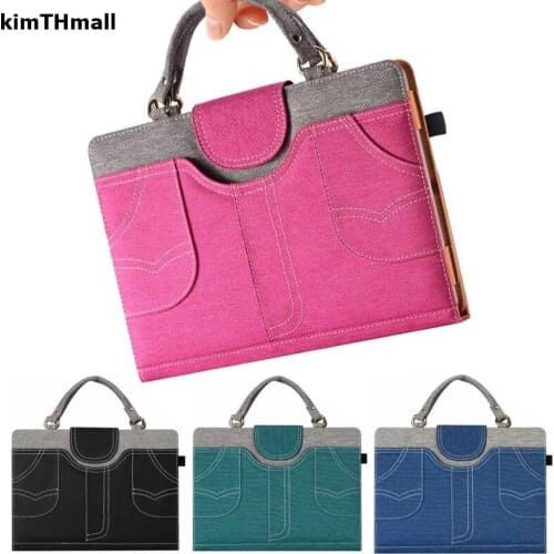 Case For iPad Air 1 Air 2 5th 6 New iPad 9.7 2017 2018 case for iPad Pro Wake up sleep Smart demin Bags Pouch case kimTHmall