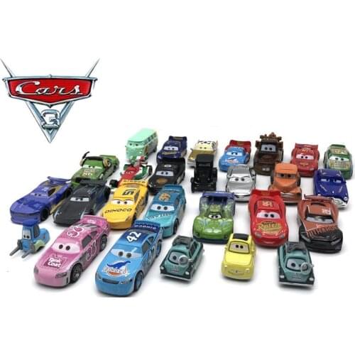 Disney Pixar Cars 2 3 Lightning 40 Style Mcqueen Mater Jackson Storm Ramirez 1:55 Diecast Vehicle Metal Alloy Boy Kid Toys Gift