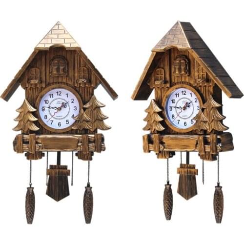 European Cuckoo Wall Clock Retro Living Room Shabby Chic Bird Clocks Wall Home Decor Relojes De Pared Vintage Decoracion Horloge