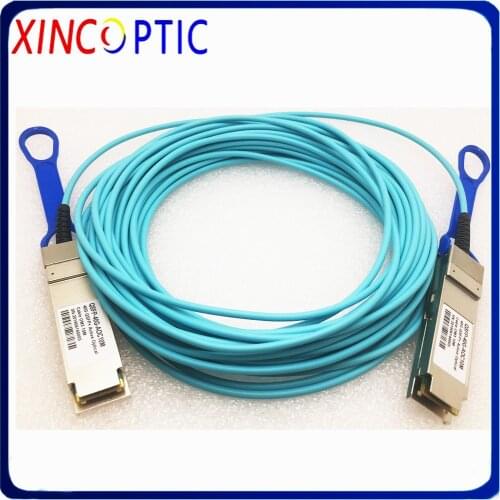 2Pcs 40G QSFP+ to QSFP+ AOC Fiber Cable 20M MPO SFP Module,20M(66ft) Cisco QSFP-H40G-AOC20M Compatible 40G QSFP+ Active Cable