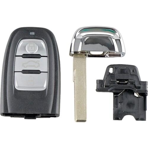 3B Car Key shell For AudiA4l A3 A4 A5 A6 A8 Quattro Q5 Q7 A6 A8 Remote Key Shell Case Fob Replacement Car Key Shell 3 Buttons