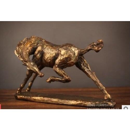 Creative office gift horse sculpture resin crafts American country animal home decoration crafts statue decorated sculptures