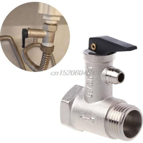 Brass G1/2" DN15 0.7mpa Pressure Safety Relief Valve For Electric Water Heater R06 Whosale&DropShip