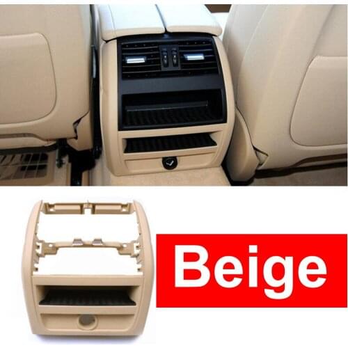 LHD RHD Rear Air Conditioning Vent Grille Outlet Frame Panel Plate For BMW 5 Series F10 F18 520 525 Beige Car Styling Good Fits