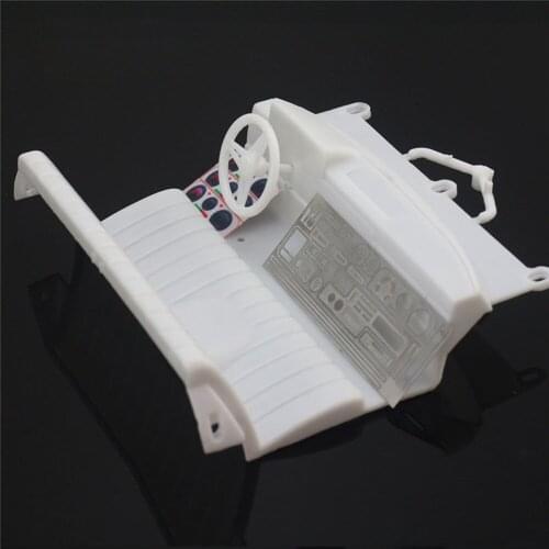 Simulation Interior Sets Seat Instrument Panel Kit for Tamiya 1/10 RC Crawler Car for Hilus TF2 RC Car Spare Parts