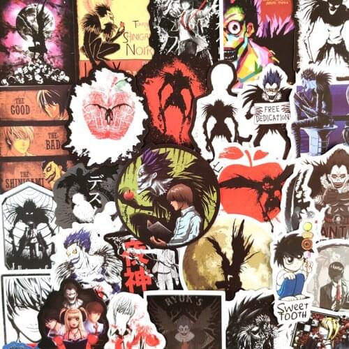 10/30/50pcs/pack DEATH NOTE Japanese Anime Stickers For Laptop Luggage Motorcycle Phone Skateboard Toys Car Diary Helmet