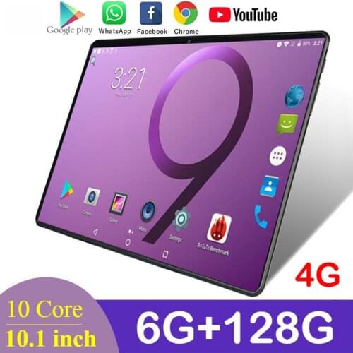 Newest Tablet Pc 10.1 Inch Android 9.0 Octa Core Google Play 4G Network LTE Phone Call GPS WiFi Tablets Dual Camera