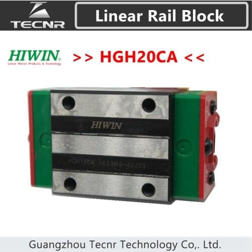 Taiwan original HIWIN HGH20CA linear guideway rails slide carriage block slider