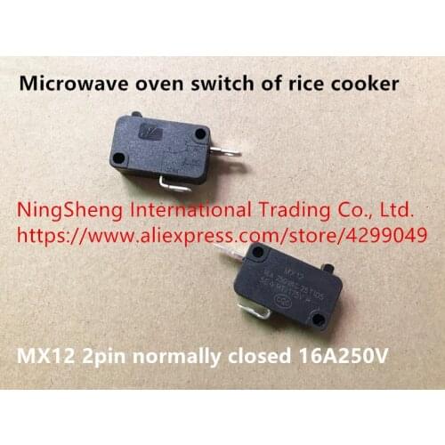 Original new 100% microwave oven switch of rice cooker MX12 2pin normally closed 16A250V
