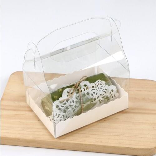 1PC Plastic Transparent Portable Baking Pastry Packaging Box Birthday Party Package Cake Decoration West Point Box