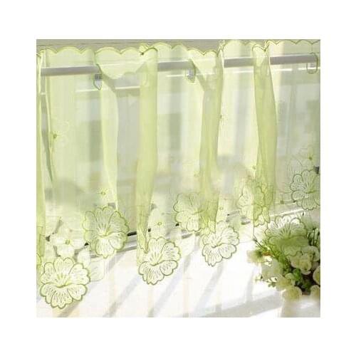 Hollow out half curtain of coffee curtain and Ti Xuelian small curtain cabinet door curtain kitchen rod