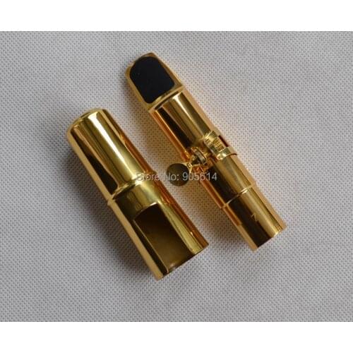 Gold plated Tenor Saxophone Sax Mouthpiece Size # 6