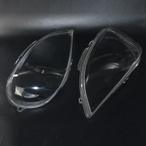 2Pcs Headlights Transparent Headlights Transparent Cover Lampshade Head Light Lamp Shell ( Left/Right) for Mercedes Benz W163 Ml