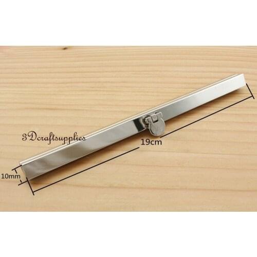 7 1/2 inch ( 19 cm ) nickel silver wallet purse frame wallet frame D70