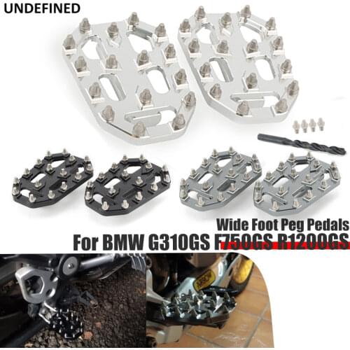Wide Foot Peg Pedals Motorcycle Footrests CNC Billet Rest Footpegs for BMW R Nine T Scrambler Urban GS R1200GS F850GS S1000XR
