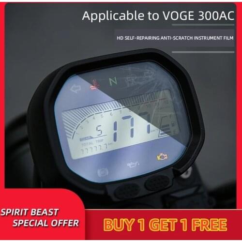Spirit Beast Motorcycle Instrument Film Refit Retro Meter-watch Protective Film Code dial anti-scratch sticker For VOGE 300AC