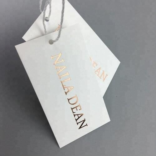 High Quality white Card Luxury Hang Tag T-shirt Hang Tag