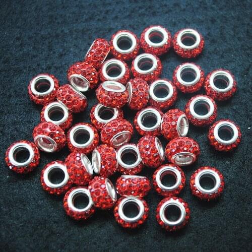 100pcs rhinestone beads for women bracelets making 7x12mm inner hole 5mm good selling items with best wholesale price matching b