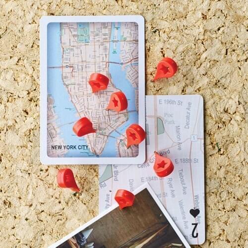 16/20PCS Map Mark Thumbtack Office Binding Supplies Pin Cork Wall Nails Photo Wall Studs