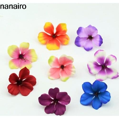 20pcs Cheap 5CM Silk Mini Artificial Flower Heads For Wedding Party Decoration DIY Scrapbook Handmade Wreath Craft Fake Flowers