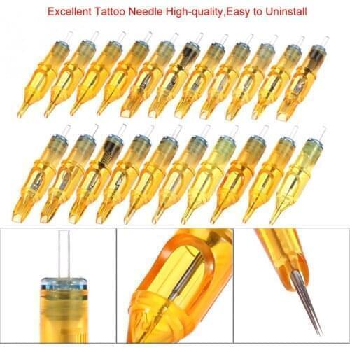 20PCs Disposable Tattoo Cartridge Needles Tattoo Makeup 3RL/5RL/7RL/9RL/5M1/7M1/9M1/5RS/7RS/9RS for Microblading Tattoo Machine