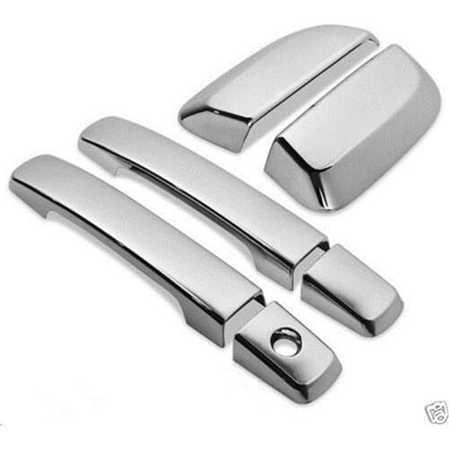 2005-2012 For Nissan Pathfinder R51 Chrome Front + Rear Door Handle Cover Trims