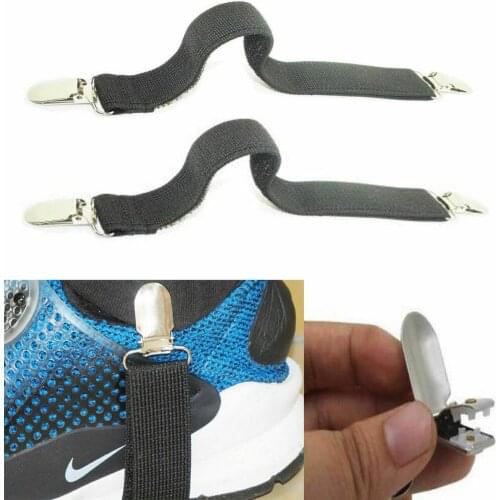 2pk Military Shirt Stay Garters Boot Straps Clip - Elastic Adjustable