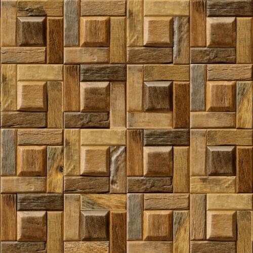 3D Effect Vintage Wood Looking Mural Wallpaper Rolls PVC Decor Backdrops Art