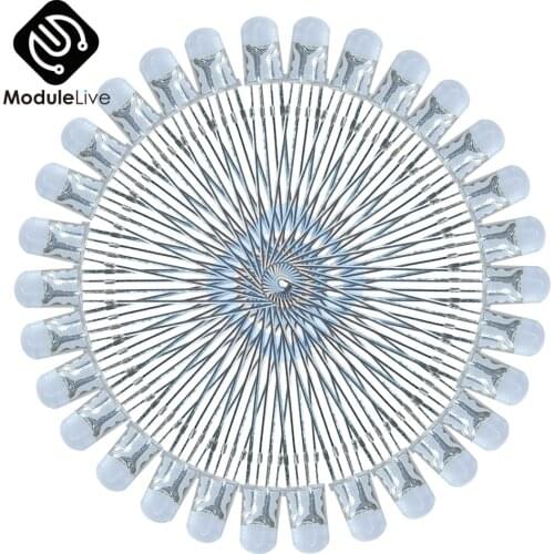 50Pcs 4pins 5mm RGB Multicolor Led Diode Light Lamp Tricolor Round Common Anode LED 5 mm Light Emitting Diode Diy Kits