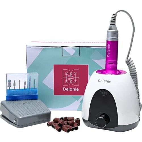 Nail Drill Rechargeable 35000RPM Nail Gel Polisher For Manicure Professional Manicure Apparatus LCD Display With Foot Pedal