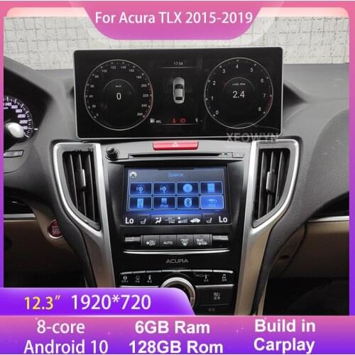128G 12.3 Inch Car Radio Head Unit For Honda Acura TLX 2015-2020 Android 10 Auto Stereo Carplay GPS Navigation Video DVD Player