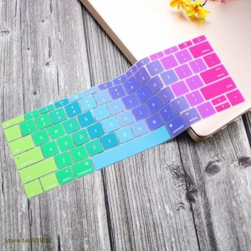 US Version Keyboard Cover Protective Skin For MacBook Pro 13 inch 2019 2018 2017 A1708 Without Touch Bar MacBook 12 inch A1534