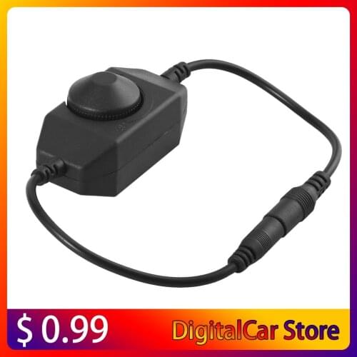 Black Manual Dimmer Brightness to DC Adapters for LED Single Color Light Strip Newest Hot Search