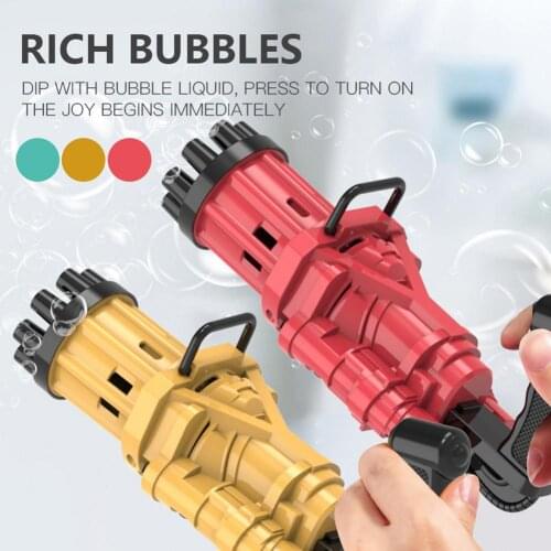 Kids Soap Bubble Gun, Soap Water Bubble Machine Electric Gun Toy, Bubble Machine Automatic Bubble Blower Electric Bubble Maker