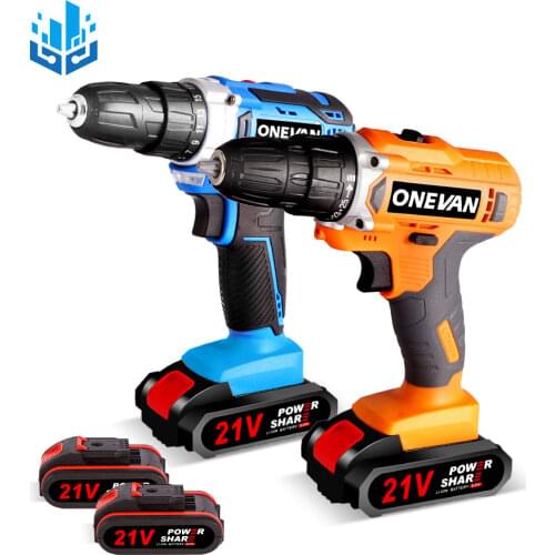 New 21V Cordless Drill Electric Screwdriver Hand Drill Wireless Power Driver DC Lithium-Ion Battery DIY Household Electric Drill