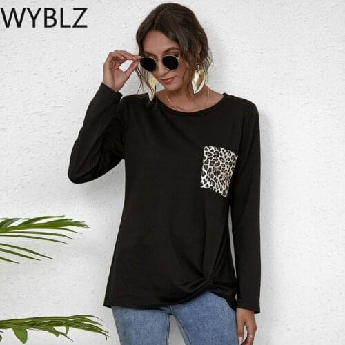 WYBLZ Long Sleeved Womens T Shirt Spring Autumn New Products Casual O Neck Wild Street Hipster Loose Female Top Basic