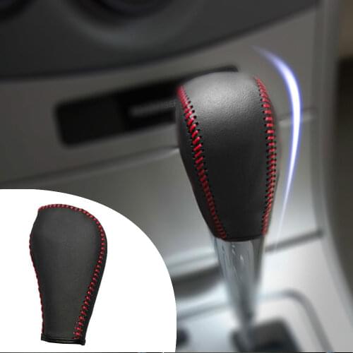Leather car Stick Covers AT For Toyota Corolla 2007 -2011 2012 2013 Verso 2010 2011-2015 Camry 2006-2018 Non-slip Automatic