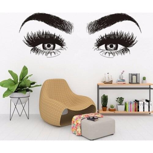Creative Beauty Eyes Modern Home Decoration Wall Sticker Abstract Poster and Print FOR Living Room Bedroom Mural