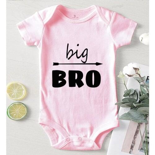 Newborn Girl Outfits Autumn Kids' Things Jumpsuit for Babies Winter Baby Clothes Boy Girl Big Brother Printed Toddler Romper
