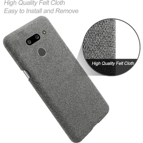 Anti-slip Ultra Thin Fabric Cloth Case For LG G8 ThinQ Anti-Drop Phone Bag Cover For LG G8 ThinQ LMG820QM7 LM-G820UMB LMG820UM2