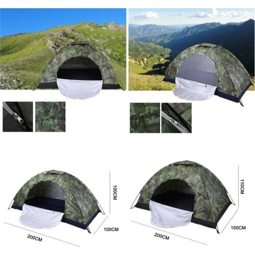 Outdoor Camping Tent 1 Person Automatic Pop Up Beach Tent Family Waterproof Ultralight Easy Open Camp Hiking Tents Sun Shade