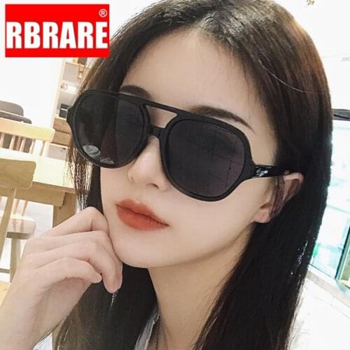 RBRARE Oversized Sunglasses Women Ocean Sun Glasses For Women Vintage Double Beam Sunglasses Oculos Feminino Pink gafas de sol