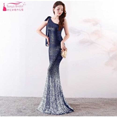 TANYA BRIDAL Womens One Shoulder Evening Dresses