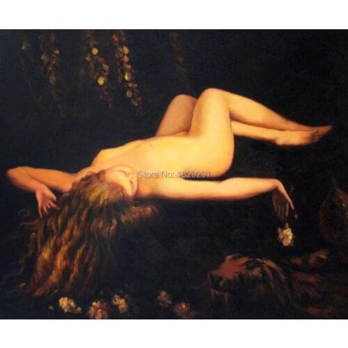 High quality To Sleep Lord Frederic Leighton oil painting canvas Hand painted Portrait Nude Art Reproduction