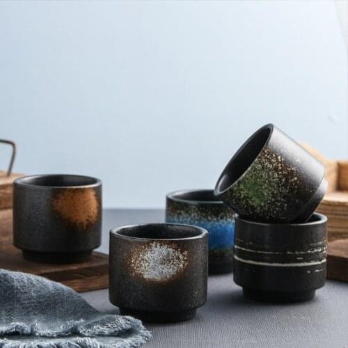 XINCHEN 150ml Japanese Style Teacup Water Cup Stoneware Ceramic Hand-painted Kungfu Teacup Cuisine Drinkware