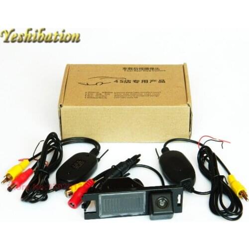Yeshibation Wireless Camera RCA/AUX Video Transmitter and Receiver Kit For Hyundai ix35 2008~2014 Reverse Backup Rearview Camera
