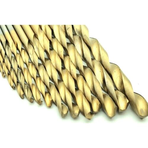 13pcs/set High Quality Twist Drill Bit HSS Plating Titanium Saw Set 1.5-6.5mm For Woodworking Metal Plastic Drilling Tools