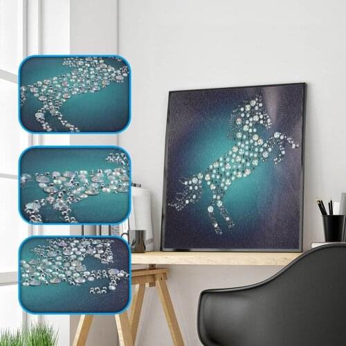 5D Special Shape Diamond Embroidery Animal DIY Diamond Painting Horse Cross Stitch Romantic Picture of Crystal Rhinestone