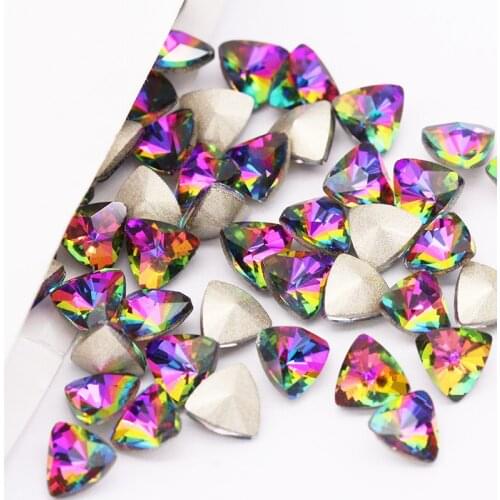 6mm Glue On Nails Rhinestones Point Back Loose Stones Art Crafts DIY Accessories Shiny Fancy Stones Glass Crystal Stones