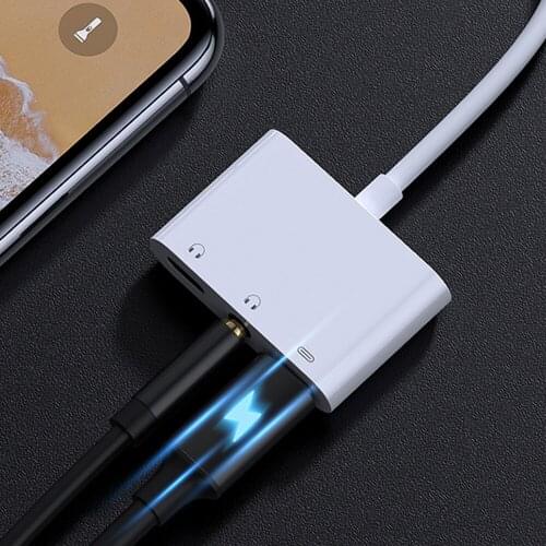 3.5mm Headphone Jack Adapter for Apple iphone DC3.5 Aux lightning Audio Adapter for ipad iphone7/8/X charging Converter